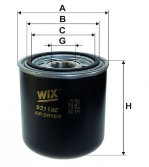 Фільтр вологоосушувача WIX FILTERS 93118E (фото 1)