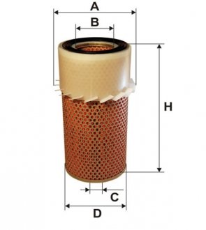 Фильтр воздушный MITSUBISHI AM430/ WIX FILTERS WA6104 (фото 1)