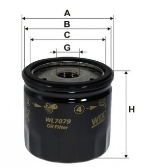 Фільтр масляний WIX FILTERS WL7079 (фото 1)