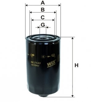 Фільтр масляний WIX FILTERS WL7133 (фото 1)