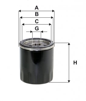 Фильтр масляный двигателя FORD 1.0-2.0 EcoBoost 10- (-FILTERS) WIX FILTERS WL7510 (фото 1)