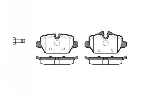Гальмівні колодки зад. BMW 3(E90)/1(E81) 04-13 (TRW) WOKING P10323.00 (фото 1)