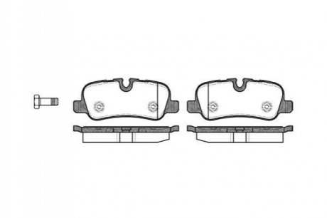 Гальмівні колодки discovery/range rover III/sport 2.7 - 5.002- WOKING P10593.00 (фото 1)