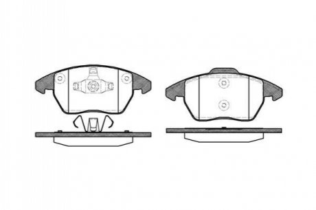 Гальмівні колодки перед. Citroen C4/Peugeot 207/208/307/308/Jetta IV 07- WOKING P11303.10 (фото 1)