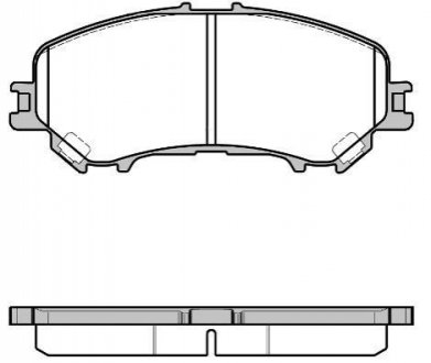 Гальмівні колодки передние NISSAN QASHQA/RENAULT KADJAR 1.2-2.0 15- WOKING P12183.22 (фото 1)