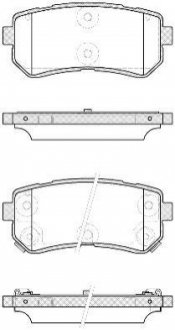 Гальмівні колодки задн. Accent/Ceed/Cerato/Creta/i20 (05-21) WOKING P13093.42 (фото 1)