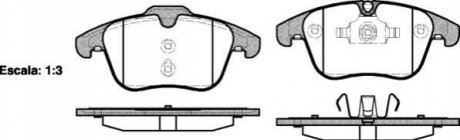 Гальмівні колодки пер. V60/S60/XC70/V70/S80/Discovery/Evoque/Freelander/Galaxy/Mondeo/S-Max 06- WOKING P13193.00 (фото 1)