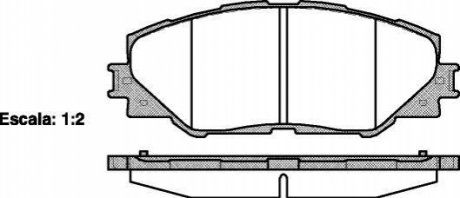 Гальмівні колодки перед. AURIS/RAV 4 III/RAV 4 IV 1.8-2.5H 06- WOKING P13343.00 (фото 1)