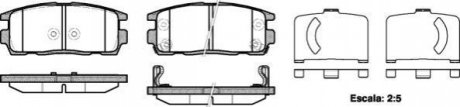 Гальмівні колодки зад. Chevrolet Captiva 06- (akebono) WOKING P13603.12 (фото 1)