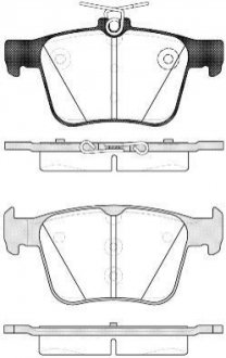 Колодки тормозные (задние) Skoda Kodiaq/SuperB/VW Touran/Passat B8 14-/Golf/Seat/Audi A3 12-/Q3 18- WOKING P14163.10 (фото 1)