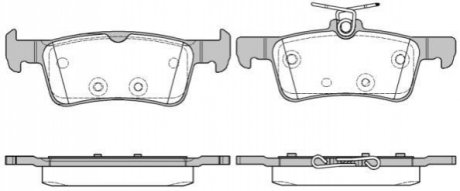 Гальмівні колодки задні Peugeot 308 1.6 HDi 14- WOKING P14633.10 (фото 1)