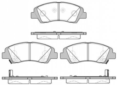 Гальмівні колодки перед. Hyundai i10 1.0-1.2 13- WOKING P14833.02 (фото 1)