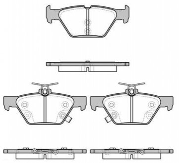 Гальмівні колодки задние Subaru /Outback/Legacy 14- WOKING P17383.02 (фото 1)