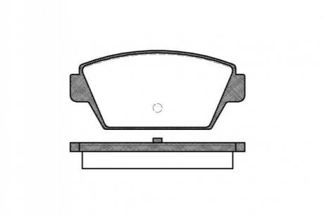 Гальмівні колодки задние Mitsubishi Colt/Lancer 1.6/1.8 GTi 88-94 WOKING P3153.00 (фото 1)