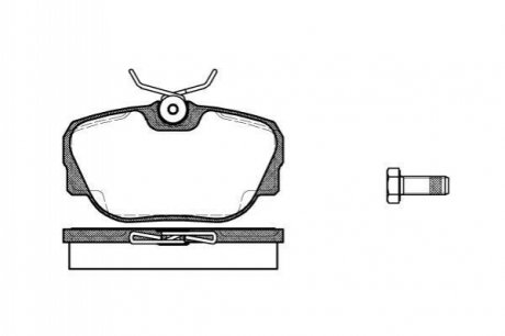 Гальмівні колодки передние BMW 3 (E30)/Z1 1.6-2.7 82-94 WOKING P3963.00 (фото 1)