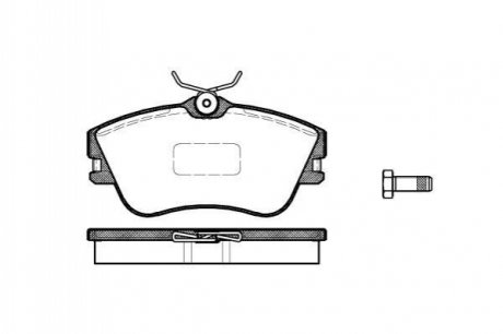 Торм. кол. пер., VW T-4, 1996 - 2003, R 15" WOKING P5803.00 (фото 1)