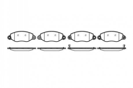 Гальмівні колодки перед. Transit (V184) 00-06 (FWD) WOKING P6723.12 (фото 1)