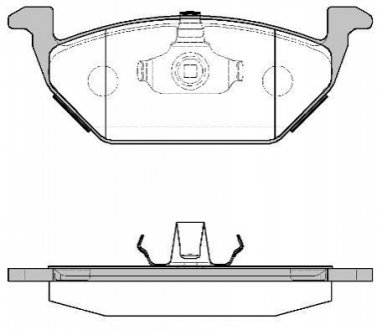 Гальмівні колодки перед. Caddy III/Golf V/Passat B6/Octavia A5 WOKING P7333.00 (фото 1)