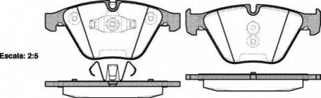 Гальмівні колодки перед. BMW 3 (E90)/5 (E60)/7 (E65) 02-13 (ATE) WOKING P9573.10 (фото 1)