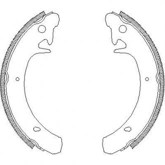 Гальмівні колодки (набір) WOKING Z4129.00 (фото 1)
