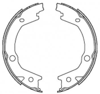 Гальмівні колодки ручного гальма WOKING Z469700 (фото 1)