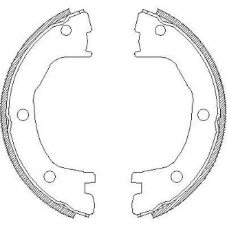 Колодки гальмівні барабанные WOKING Z471200 (фото 1)